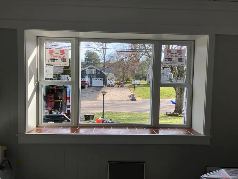 Custom vinyl window installation